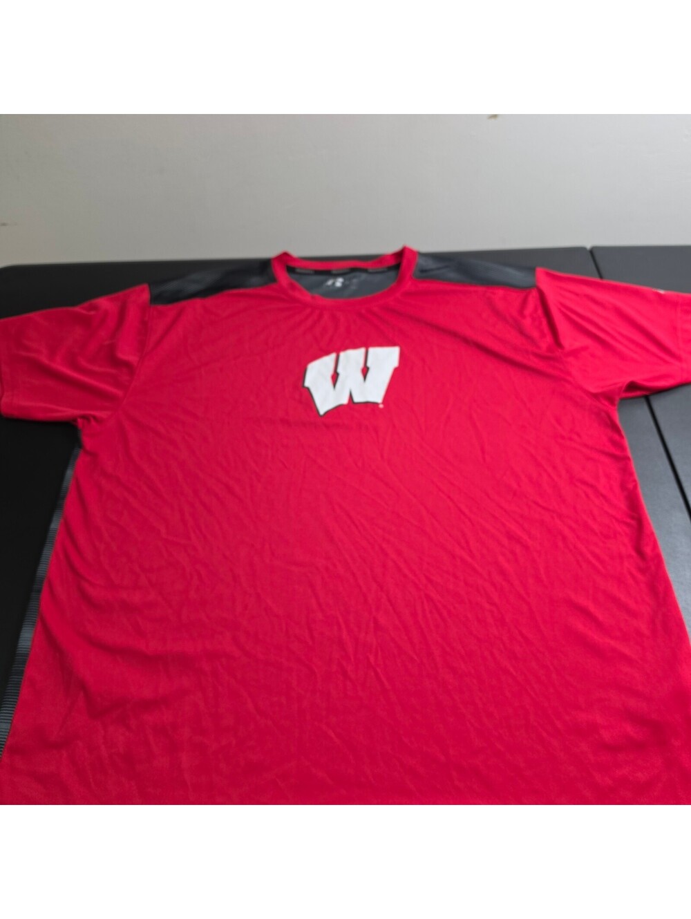 Russell Athletic Wisconsin Badgers Red and Black Short-Sleev
